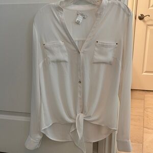 Calvin Klein Elegant White Blouse